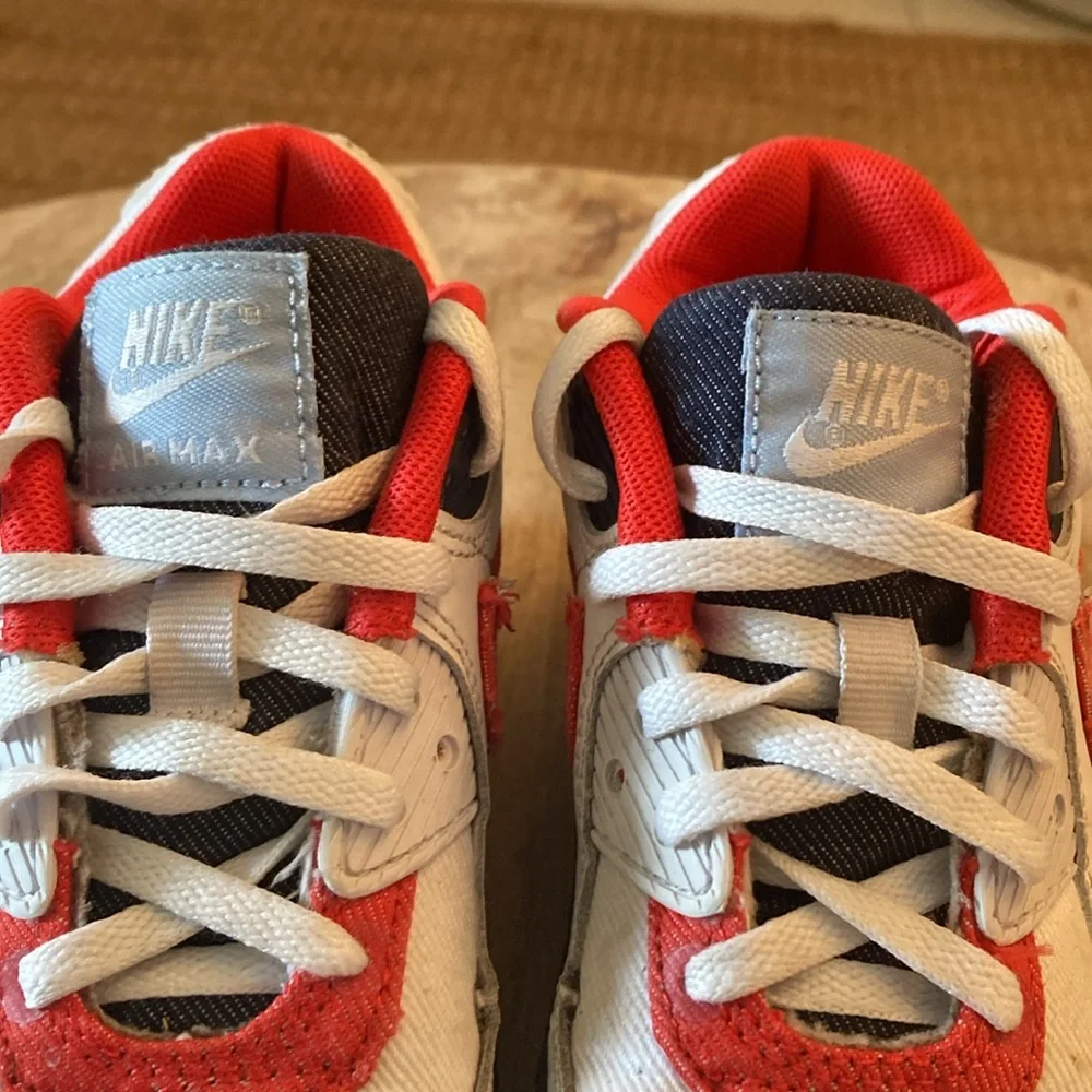 Nike Kids White Red Navy Air Max Sneakers